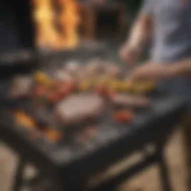 Must-Have Grilling Accessories Essential grilling accessories neatly arranged for easy access