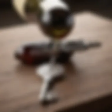 Unlocking Wine with a Key Using a key to open a wine bottle