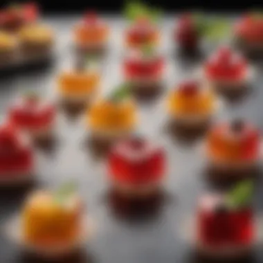 Jello Snacks Garnished with Fresh Fruits Delicious jello snacks with fresh fruits as garnish