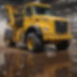 A powerful degreaser applied on heavy machinery, showcasing its effectiveness.