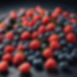 A vibrant assortment of berries including blueberries, strawberries, and raspberries, showcasing their low glycemic index.
