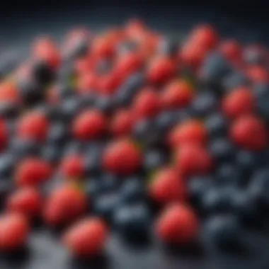 A vibrant assortment of berries including blueberries, strawberries, and raspberries, showcasing their low glycemic index.