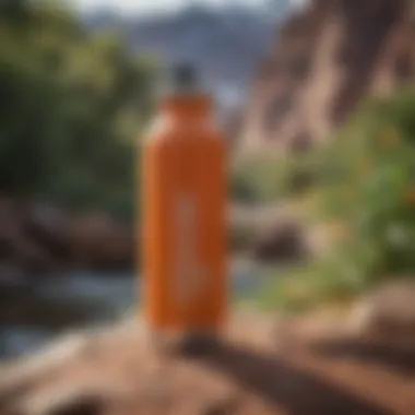 Vibrant Insulation for Adventure Insulated water bottle with vibrant colors in an outdoor setting.