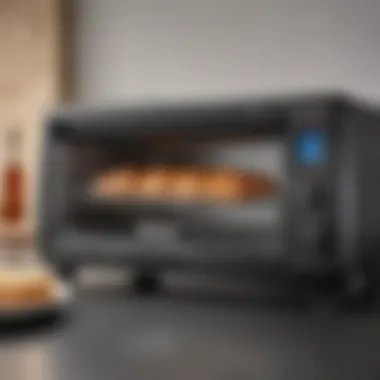 Elegant design of the Black & Decker Four Slice Toaster Oven