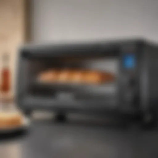 Elegant design of the Black & Decker Four Slice Toaster Oven