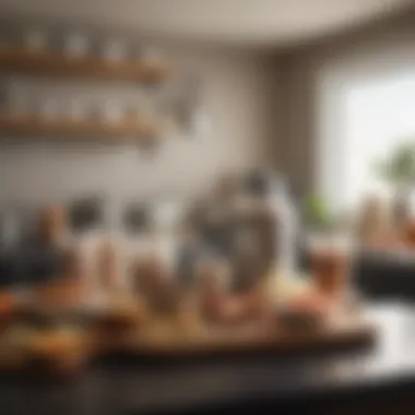 Morning Protein Preparation A vibrant morning kitchen scene with a variety of protein ingredients laid out