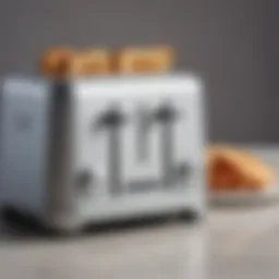Sleek design of the Breville Die Cast 2 Slice Toaster