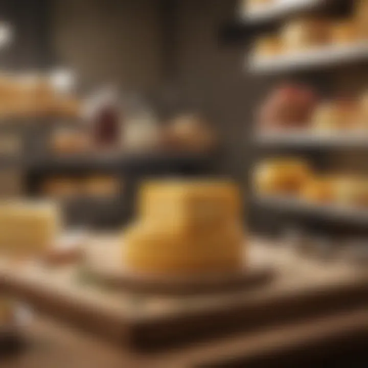 A selection of retail options for purchasing pot cheese in various stores