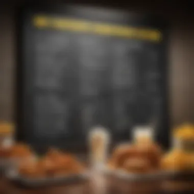 A chalkboard displaying the daily specials at Buffalo Wild Wings.