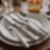 Elegant set of Cambridge Silverware displayed on a dining table