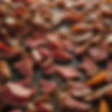 Examining the Role of Meat Scraps in Composting A close-up view of meat scraps integrated into composting materials