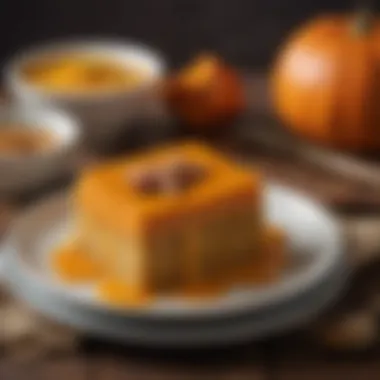 A delightful dessert made with unsweetened canned pumpkin