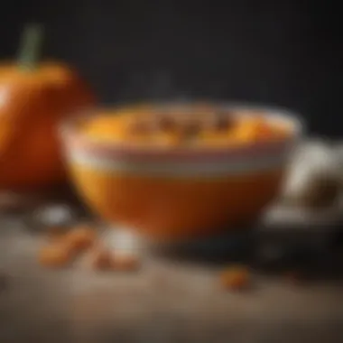 A nutritious bowl showcasing various uses of canned pumpkin