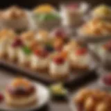 A vibrant display of appetizers showcasing the diverse options at the Cheesecake Factory in Charlotte.