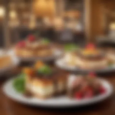 An array of main dishes that reflect the variety and quality of the Cheesecake Factory menu.