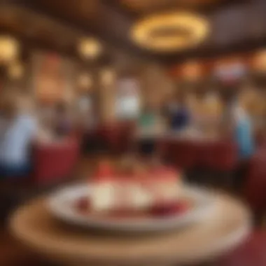 Vibrant Dining Experience Diners enjoying a meal in a vibrant restaurant environment