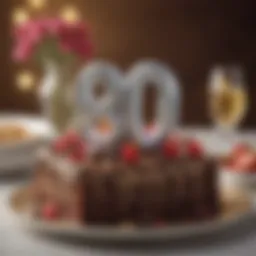 Elegant personalized gift for an 80th birthday celebration.