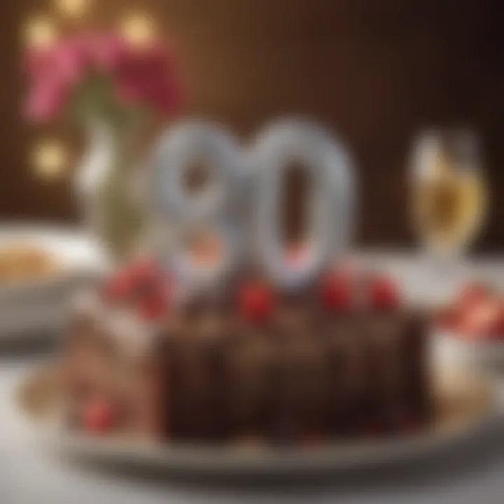 Elegant personalized gift for an 80th birthday celebration.