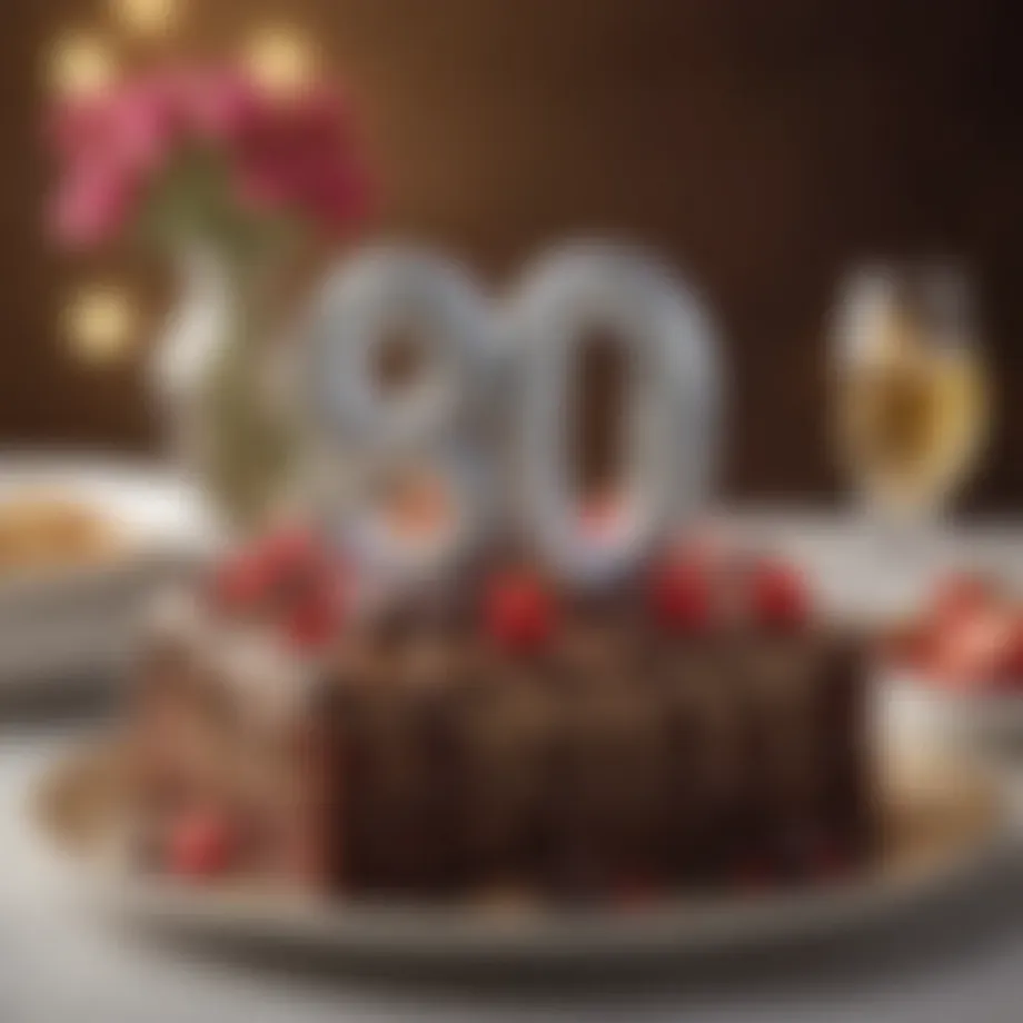 Elegant personalized gift for an 80th birthday celebration.