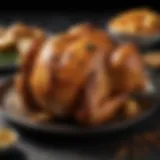Air fryer chicken with crispy skin and seasoning