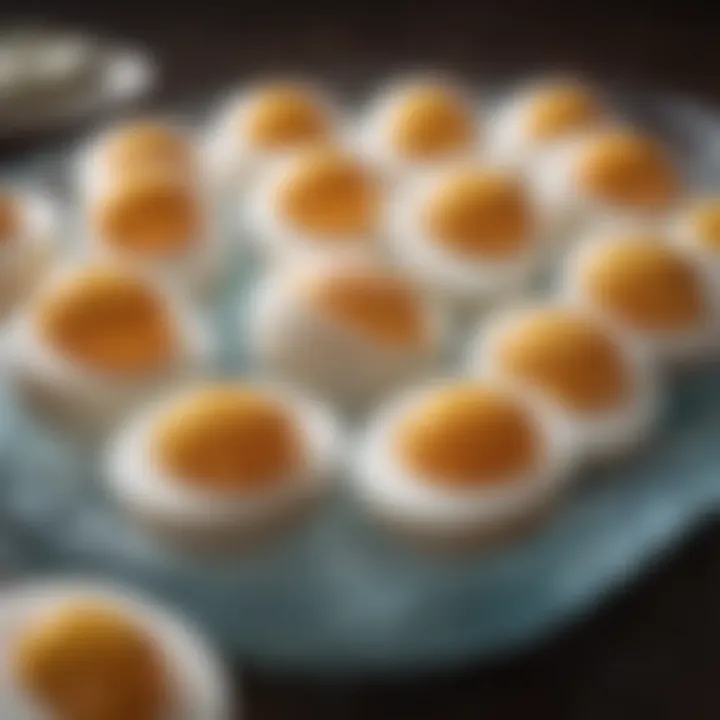 Cooling method for perfectly boiled eggs in an ice bath
