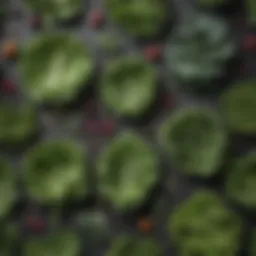 Vibrant array of leafy greens