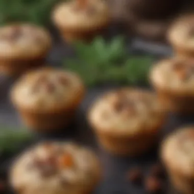 Eco-Friendly Paper Muffin Cups in Nature Sustainable paper muffin cups surrounded by natural elements, emphasizing eco-friendliness