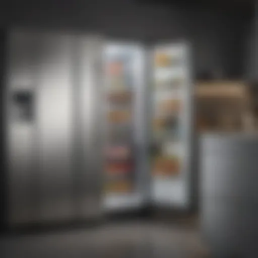 Modern refrigerator showcasing sleek design and functionality