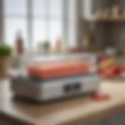 A high-quality food vacuum sealer on a kitchen countertop