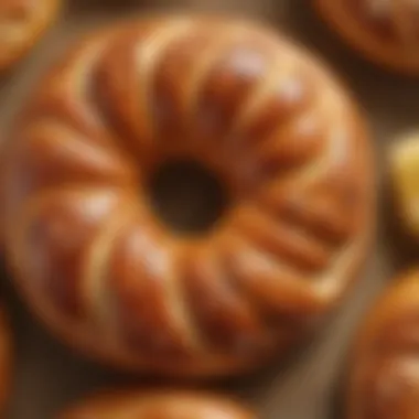 Close-Up of a Soft Costco Pretzel Close-up of a soft Costco pretzel, emphasizing its fluffy interior and inviting aroma.