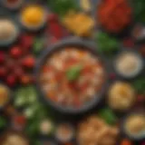 Vibrant array of fresh ingredients showcasing healthy meal options