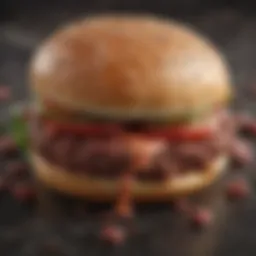 Freshly ground beef for hamburgers showcasing marbling and texture