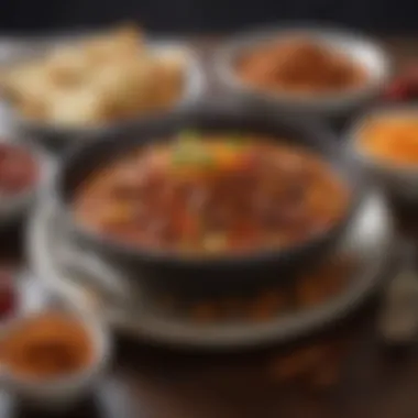 Culinary Delight: Seasoned Meal Presentation An elegant dish showcasing a meal seasoned with chili spices