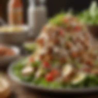 An array of variations of hot chicken salad presented creatively.