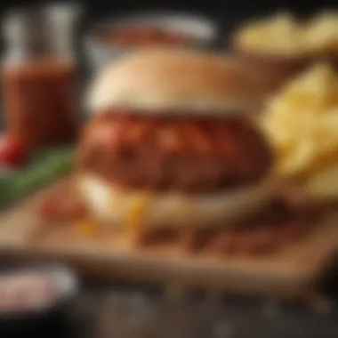 Fresh Ingredients for a Classic Sloppy Joe An array of fresh ingredients for Sloppy Joe