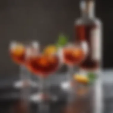 Elevating Cocktails with Bitters Elegant glassware showcasing a classic cocktail