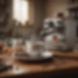 An elegant coffee setup featuring an array of brewing equipment and quality beans.