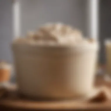 A vibrant sourdough starter at its peak, ready for baking.