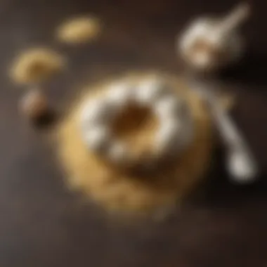 An assortment of dishes highlighting the use of ground garlic and garlic powder.