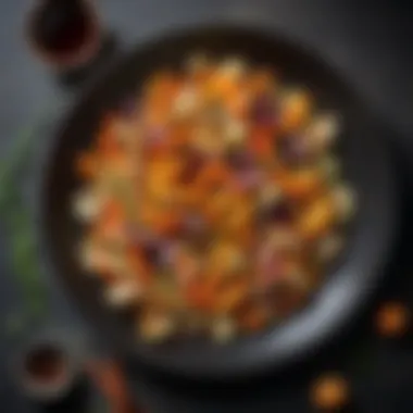 Vibrant Marinated Vegetables with Apricot Balsamic Vinegar Marinated vegetables featuring apricot balsamic vinegar