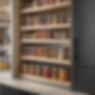 Customizable Storage Solutions Customizable storage bins and containers enhancing cupboard utility.