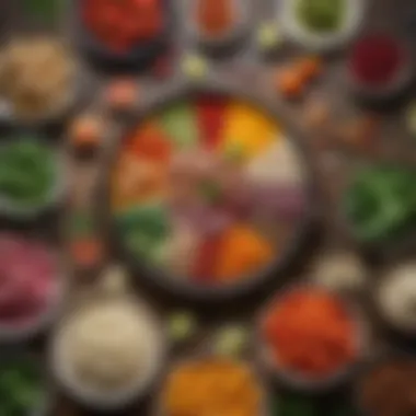 Culinary Palette of Fresh Ingredients Colorful array of ingredients ready for a culinary adventure