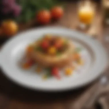 Seasonal Splendor on a Plate A beautifully plated dish showcasing seasonal ingredients