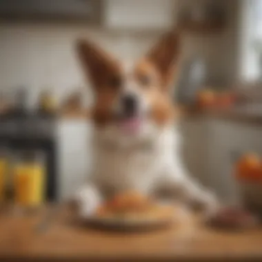 A happy dog enjoying a nutritious home-cooked meal, demonstrating the joy of wholesome feeding.