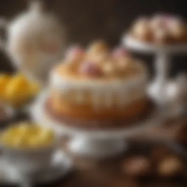 Traditional Easter Indulgence Festive display of traditional Easter desserts with a seasonal touch