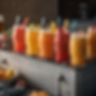 Refreshing Chilled Beverages: The Perfect Accompaniment Chilled beverages in a cooler surrounded by snacks
