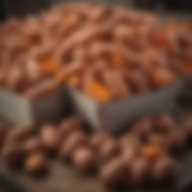 Different containers for storing sweet potatoes