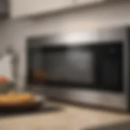 Sparkling clean microwave interior showing no stains or residue