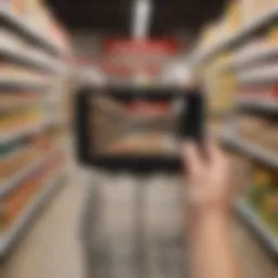 A modern shopping interface on a digital device