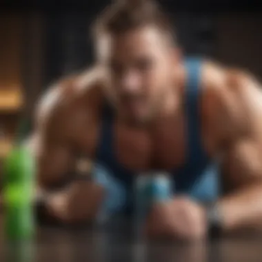 Rejuvenation with Monster Ultra A fitness enthusiast enjoying a Monster Ultra drink post-workout, emphasizing energy and vitality.